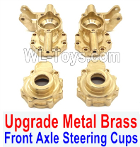 Wltoys 104020 Upgrade Metal Parts Brass Front Axle Steering Cups.